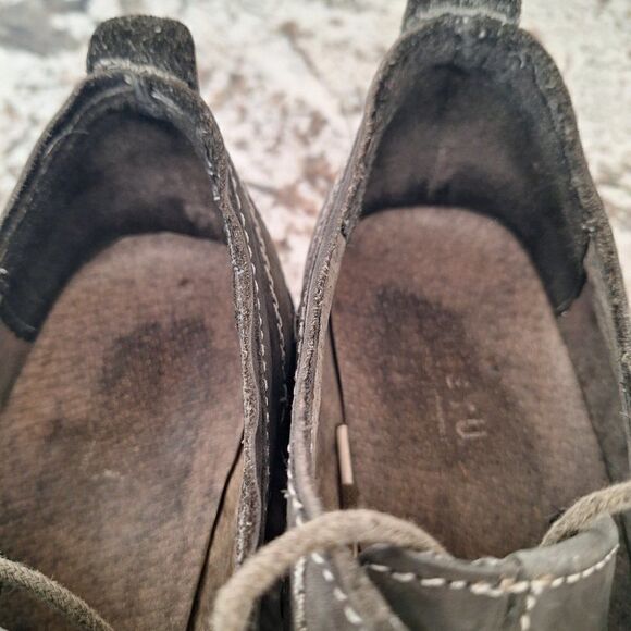 BED STU Gray Leather Oxfords size 10.5 - Picture 5 of 9